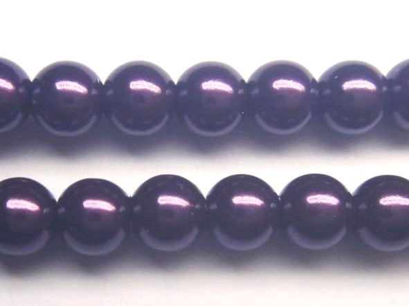 3MM日本樹酯珍珠 ~< B8737>珍珠紫紺--1串約120顆