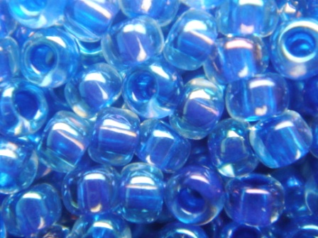 2mm Toho 11/0 小珠 ~< 189>漾彩水晶中染加勒比藍---1管/約8.5g